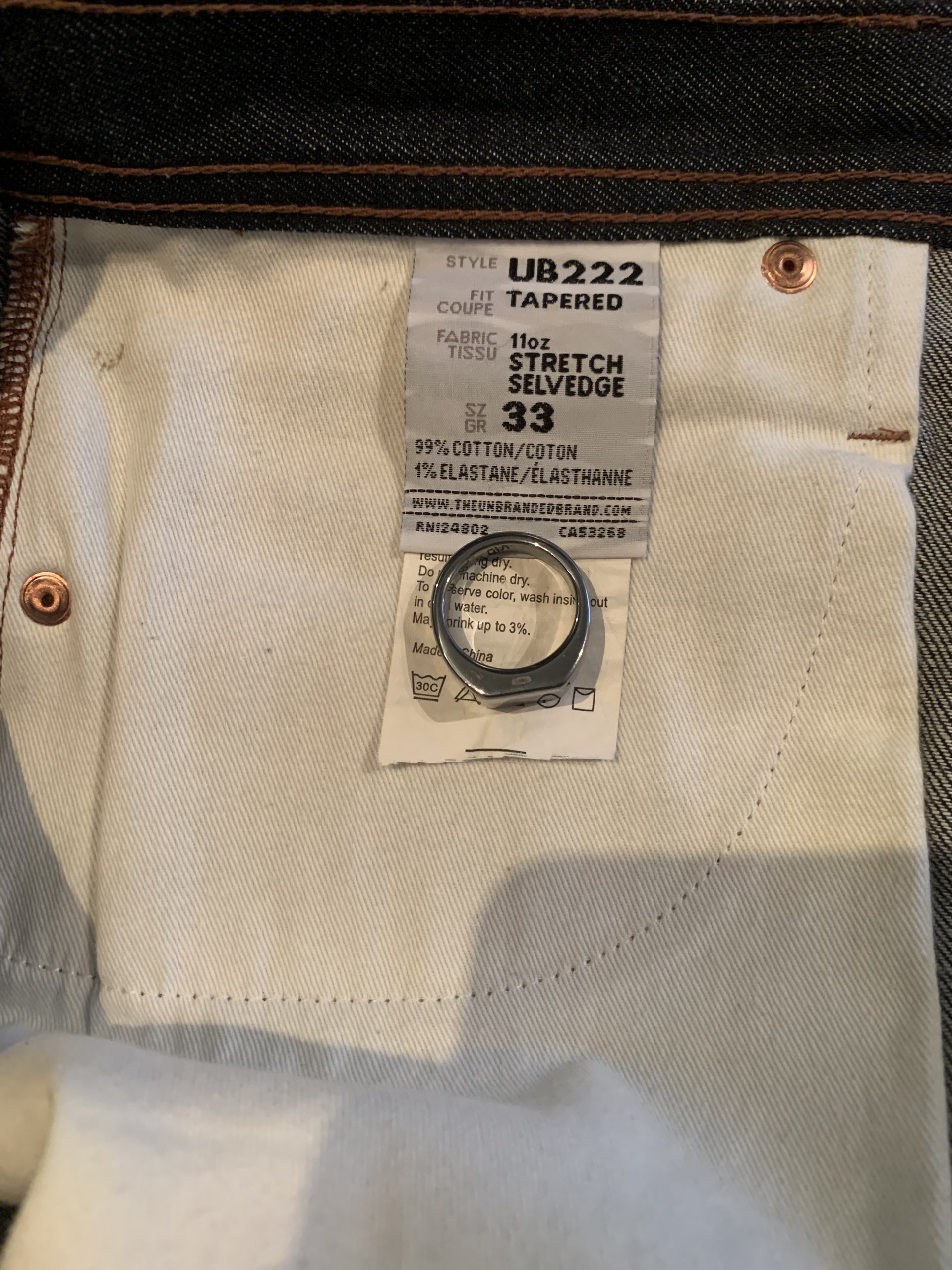 Unbranded Brand- UB222 Tapered Fit 11oz Stretch Selvedge – TRADE Supply Co.